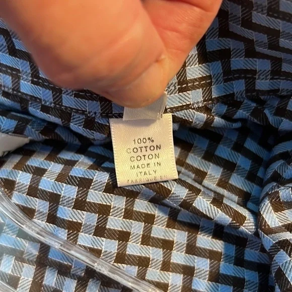 Armani,(L)Gorgeous Shirt,Excellent Condition, Turquoise & Brown,Brilliant,41